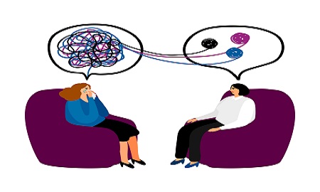 Psychotherapy concept illustration